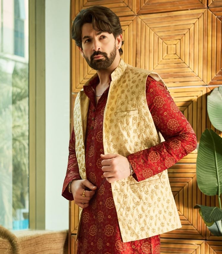Image of SOJANYA (Since 1958, Men's Silk Fancy Border Dhoti