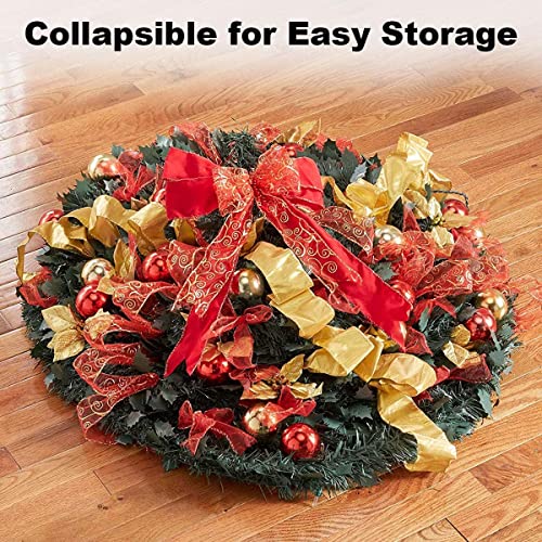 Dunchaty CHRISTMAS TREE 6Ft Fully Decorated Pull-Up Christmas Tree With Remote, 200 Led Lights, Ornaments, Red&Gold Ribbon, Bows, Easy Assemble Collapsible Xmas Trees Holiday Party Decor thumb #6