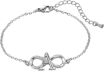 Name Initial A-Z Love Infinity Bracelets for Women Letter Alphabet Dainty Adjustable Chain Ladies Jewellery Birthday Gifts