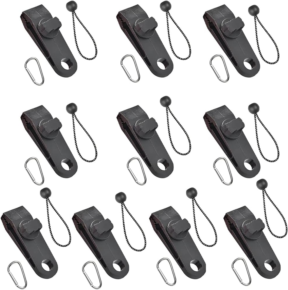 Tarp Clips Heavy Duty Lock Grip Clamps, 10pcs Tarp Clamps
