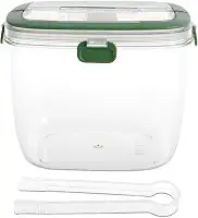 Balde de gelo com tampa e pinça selada, recipiente de balde de gelo com alça, balde de cubo de gelo de 5L, balde de vinho portátil, caixa de armazenamento de gelo para coquetéis, freezer, bar, festas
