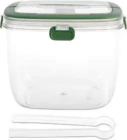 Balde de gelo com tampa e pinça selada, recipiente de balde de gelo com alça, balde de cubo de gelo de 5L, balde de vinho portátil, caixa de armazenamento de gelo para coquetéis, freezer, bar, festas