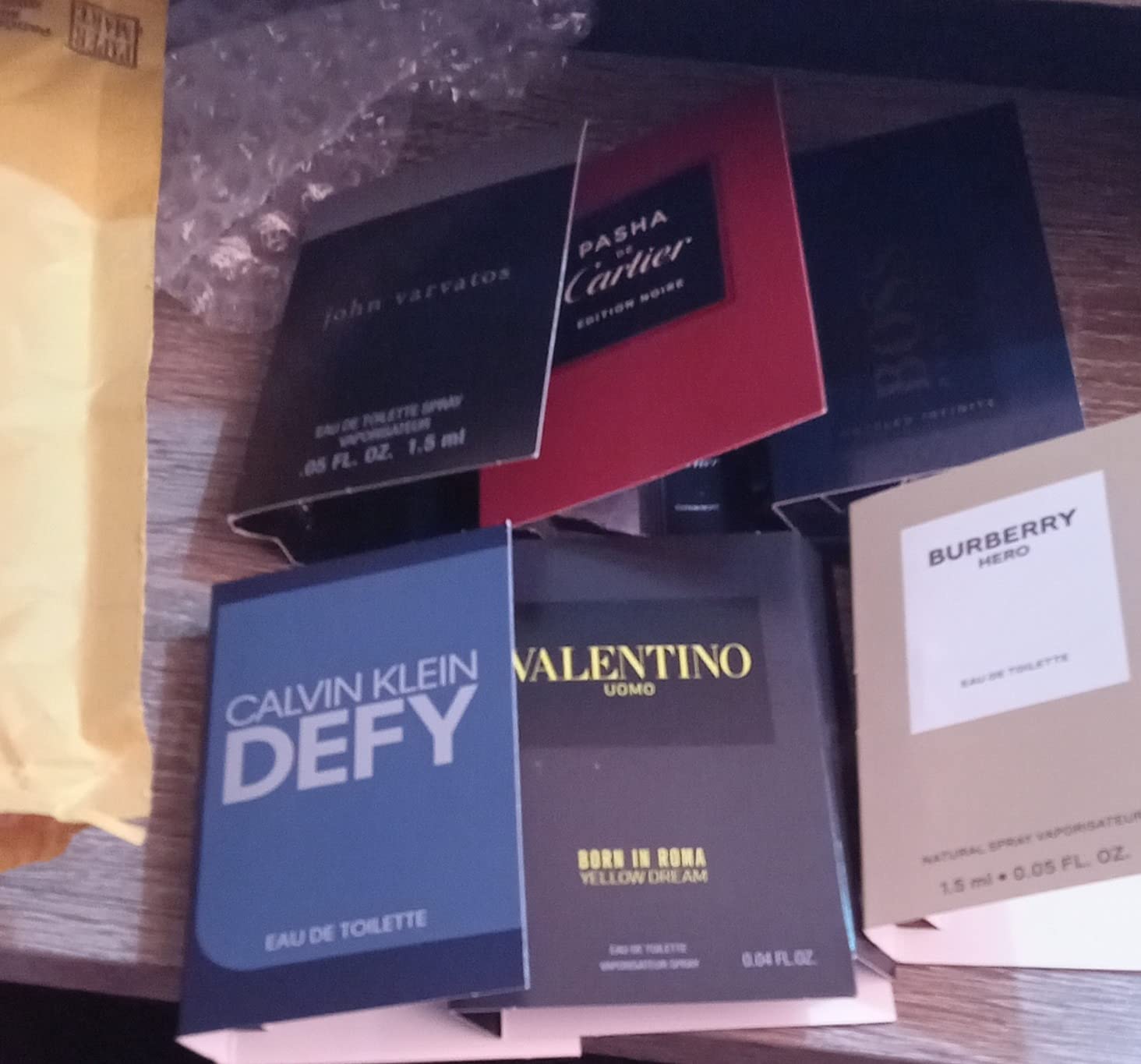 5/mo Finance Men's Cologne Sample Vial Set Lot x 6 Fragrance Sampler