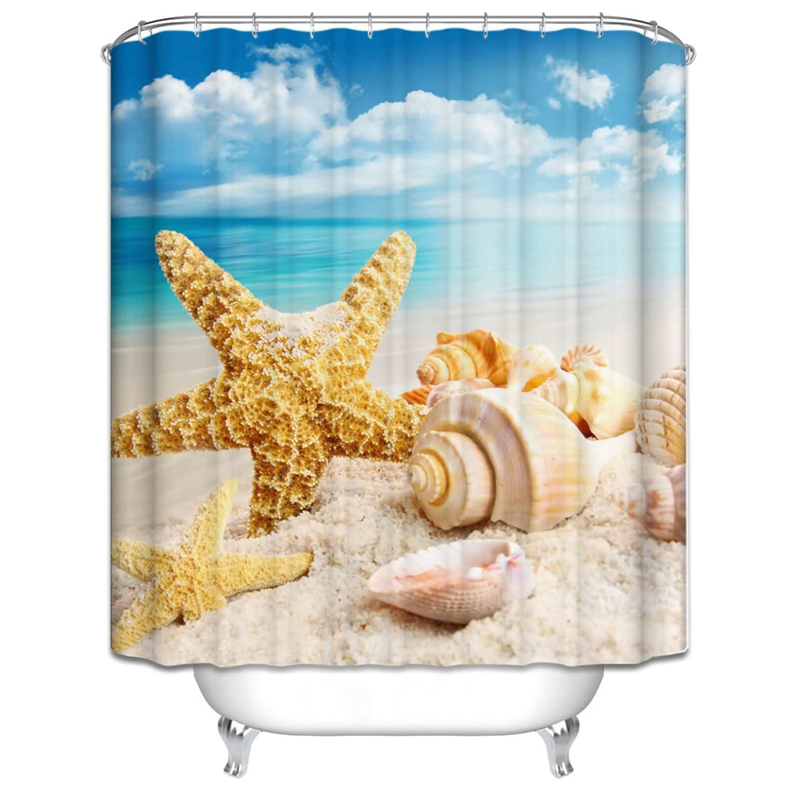 Rideaux de salle de bain 200x180cm imperméables grand rideau douche lavable anti-moisissure