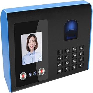 Henniu Atendimento Inteligente hine Face Fingerprint Reconhecimento de Senha Mix Relógio de Ponto Biométrico para Funcionários com Função de Transmissão de Voz Suporte Multilíngue