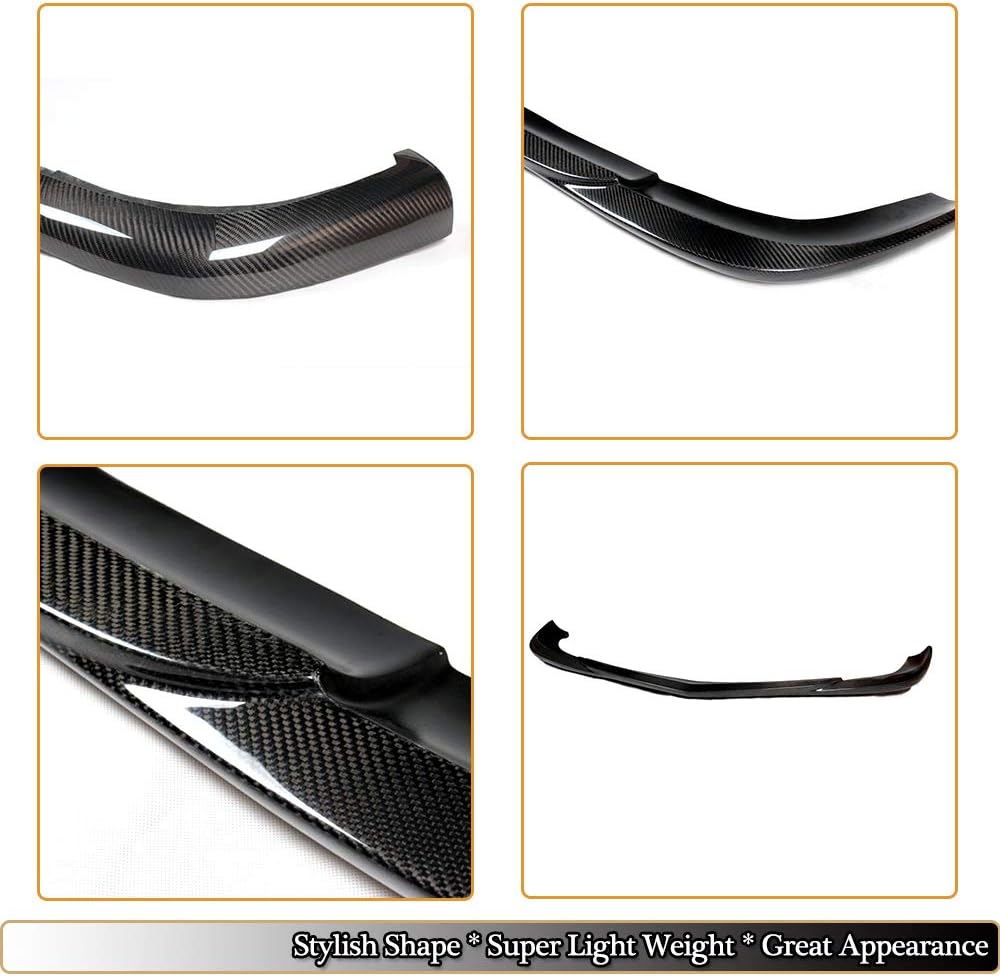 Front Bumper Lip fits Mercedes Benz CLS Class W218 CLS63 AMG S Sedan 2012-2014 Carbon Fiber Chin Spoiler Protector