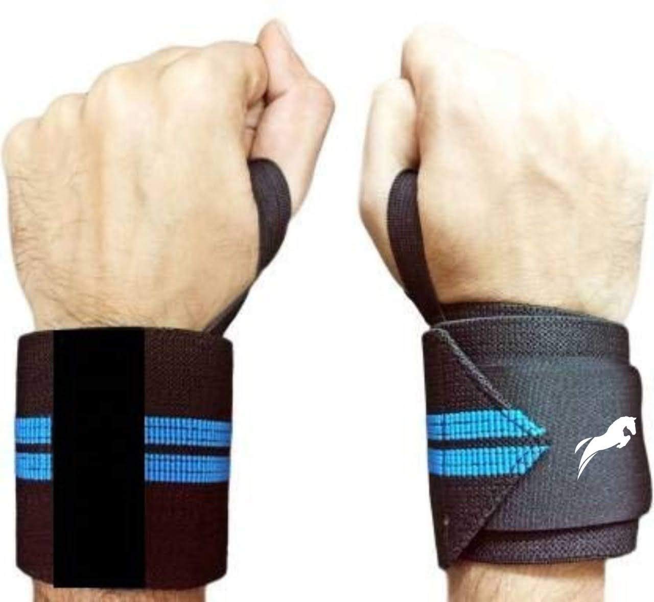 Pro Gym Wrist Support with Thumb Wrap (Free Size) (Red) (Blue)-image-16