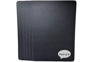 ECO FRIENDLY RED PLAID PLACEMAT SET OF 6