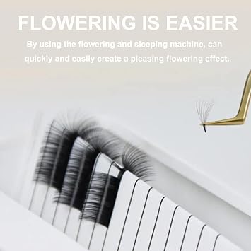 Eyelash Flowering Machine | Lash Fan Maker | Eyelash Root Splitter | Eyelash Fanning Machine | Eyelash Extension Device for False Eyelashes -Manual Rotation,White