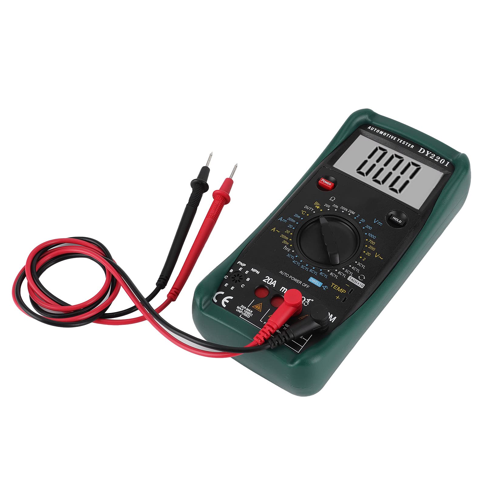 Multimetro Digitale Automotive Range Tester per la Misurazione di Tensione, Corrente, Resistenza e Numero di Giri