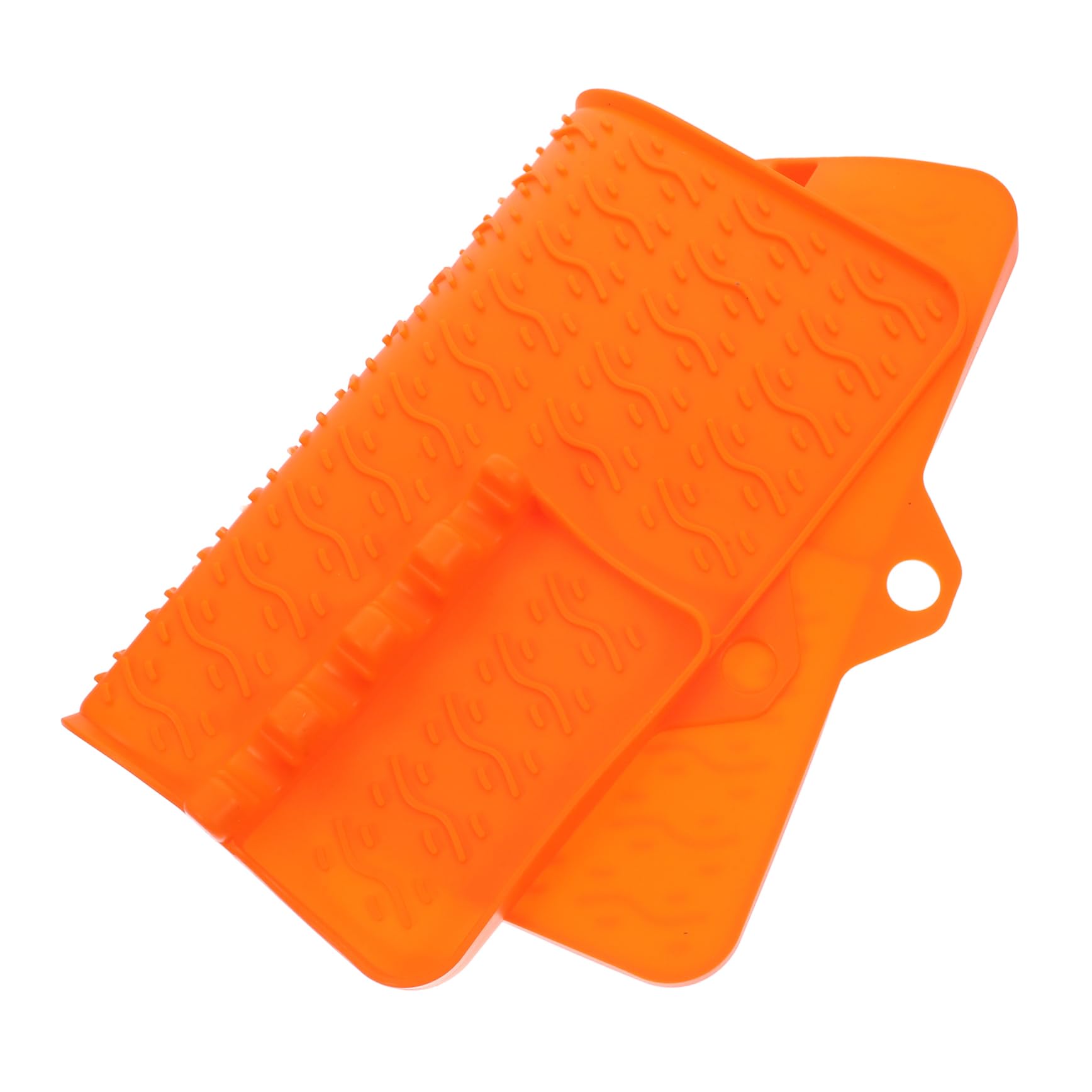 Happyyami BBQ Grill Mat Silicone Griddle Tool Mat Non-Stick Grilling Pad for Kitchen Countertop Orange Non-Slip Silicone Pad for BBQ Grill Tools