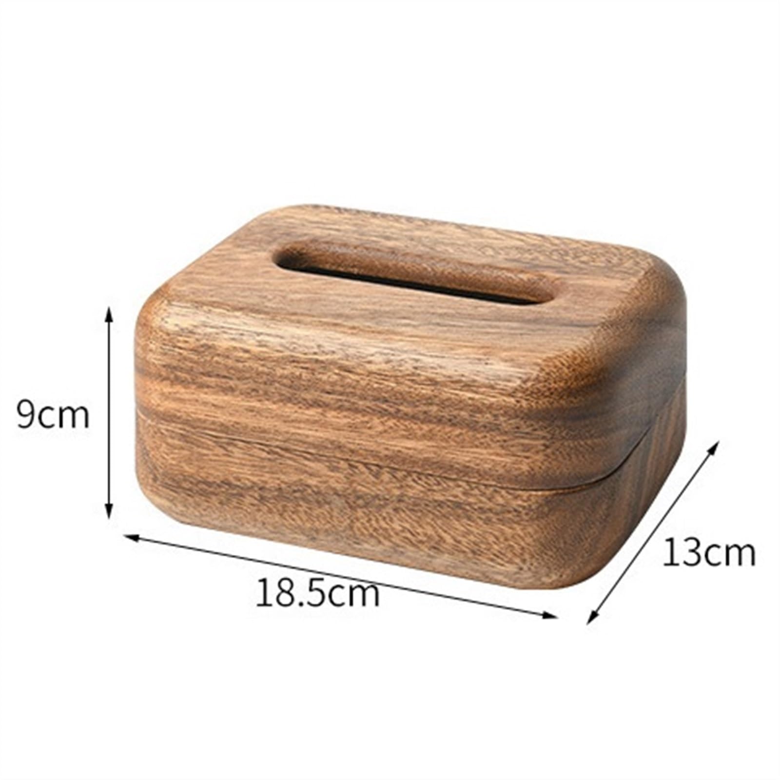 Uchwyt na chusteczki z drewna orzechowego włoskiego, pudełko na chusteczki higieniczne, do salonu, pudełko na chusteczki z litego drewna
