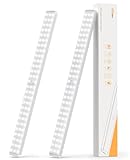 Lightbiz Under Cabinet Lighting, Dimmable 80-LED Closet Lights Wireless Under Counter Light 3000mAh Battery Night Safe Lights Stick-on Anywhere for Kitchen,Stair,Pantry (2 Packs)