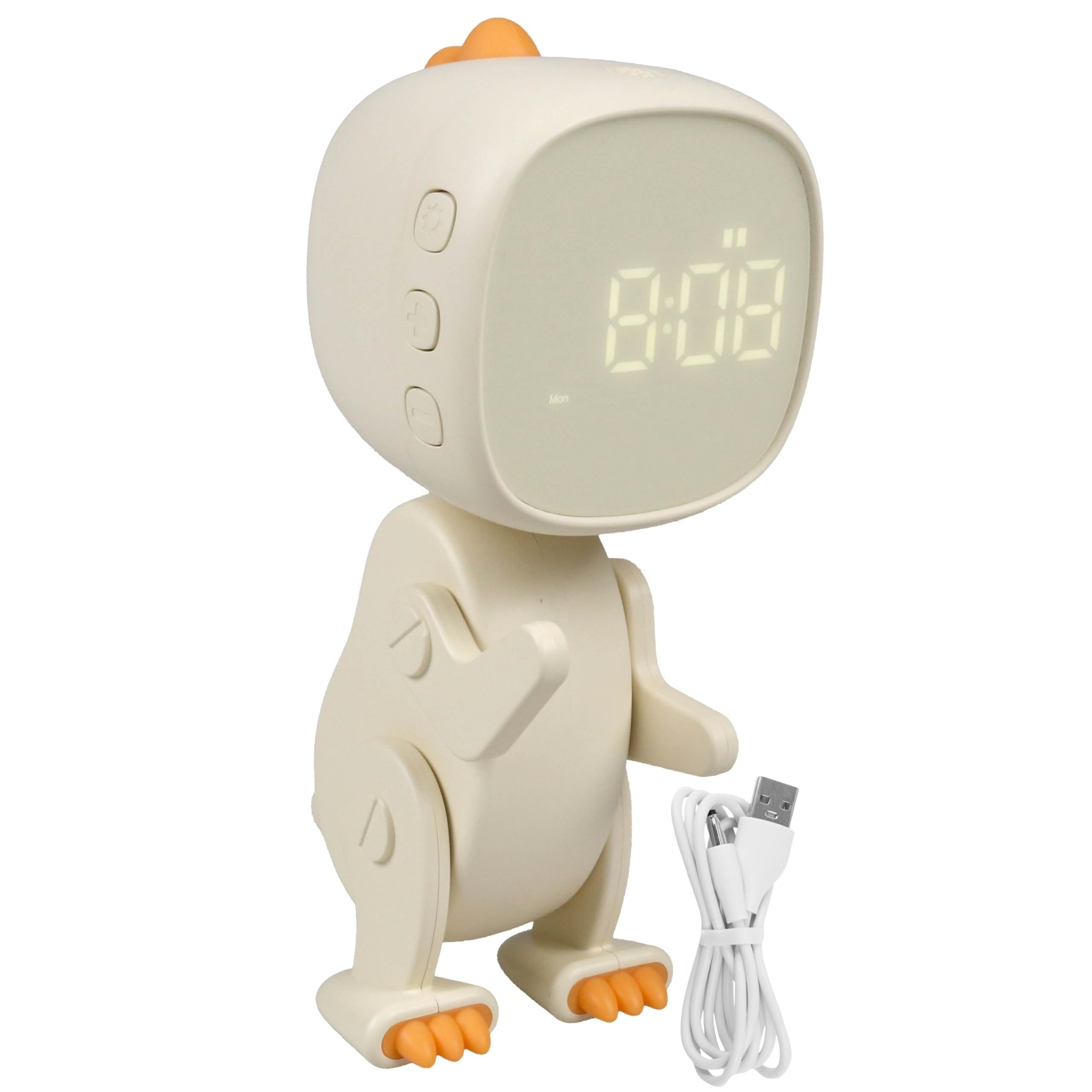 Reloj electrónico con pantalla Mary's tipo robot dinosaurio para regalo en habitación