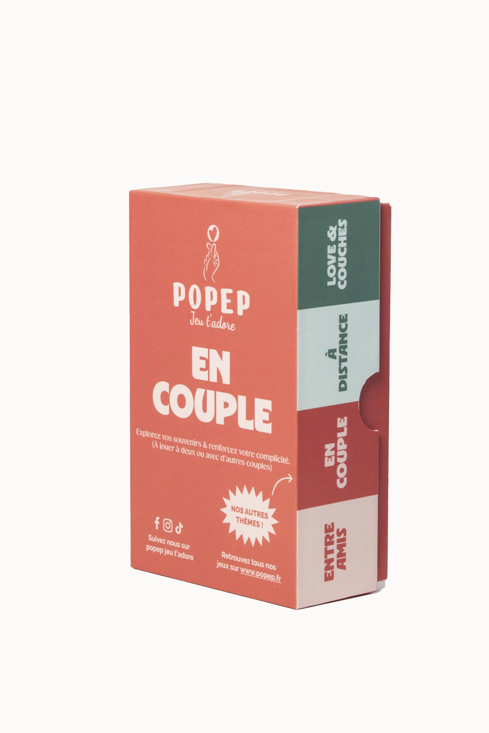 Popep Set of 100 Cards for Couples - Couple Gift Idea, Red - Image 2