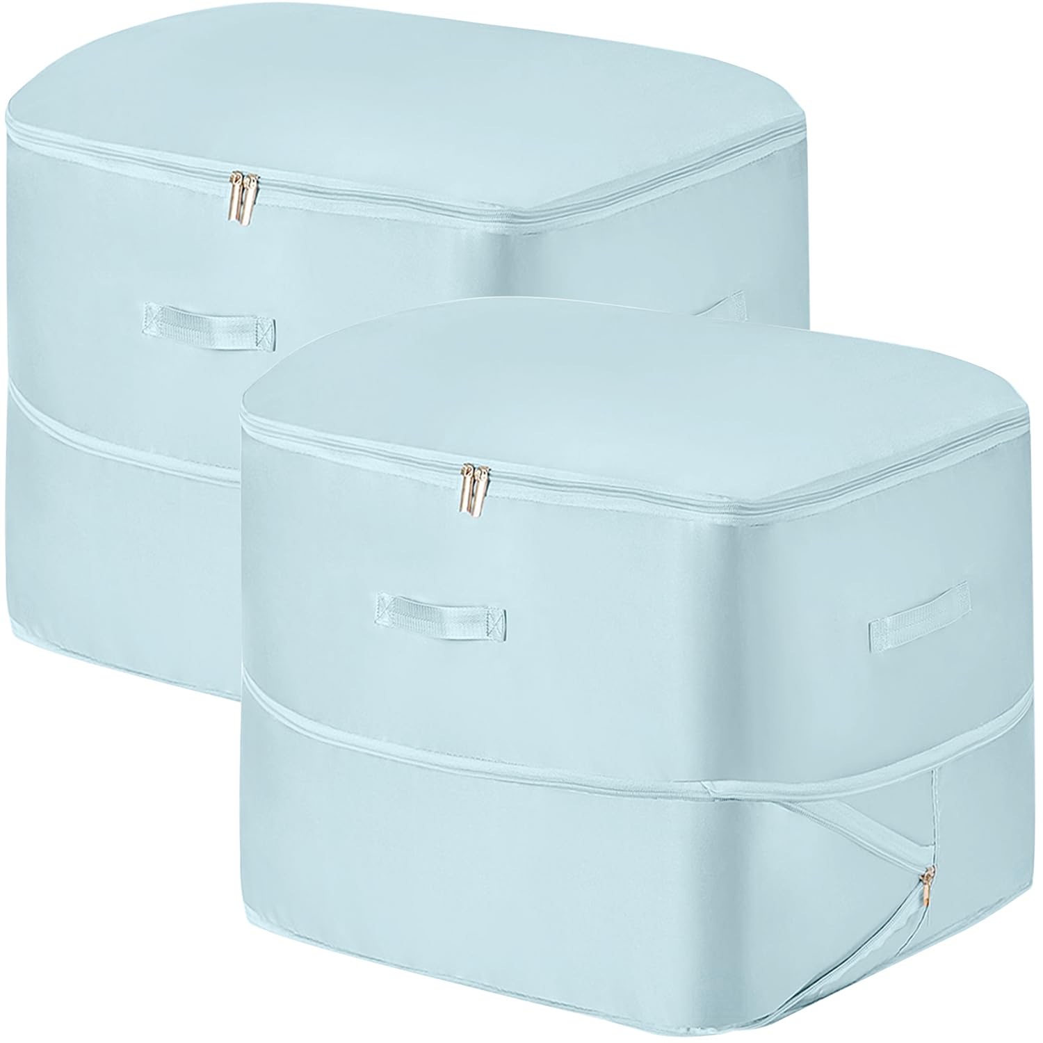 ABOUT SPACE Nylon 2Pcs Ultra Space Saving Self Compression Organizer,141 L Vacuum Storage Bags,Packing Vaccine Bags for Clothes Airtight Reusable,Travel Essentials(Blue,Large,L 54 x B 42 x H 62 cm)-image-40