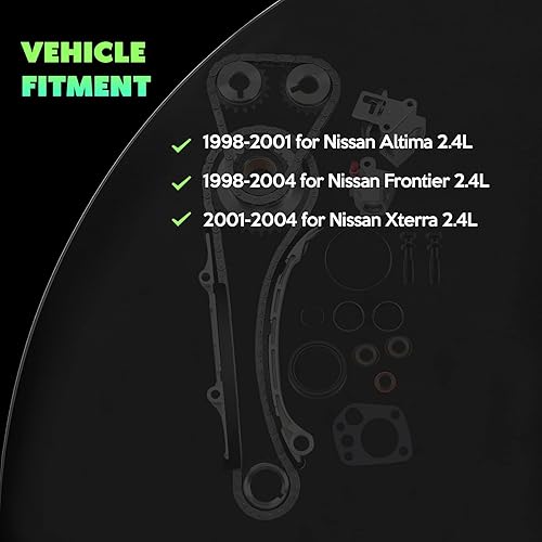 Miniatura 3 de SCITOO TK30229 Juego de cadena de distribución del motor reemplaza para Nissan Frontier Xterra Altima 2.4L