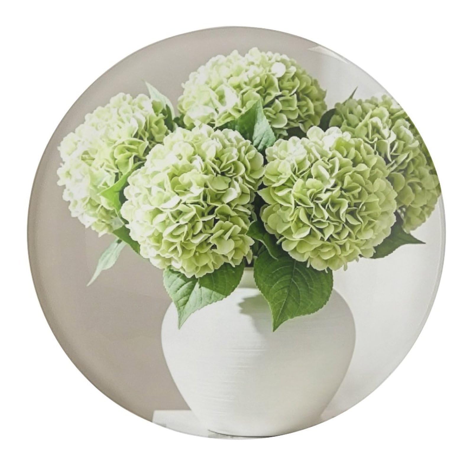 Fekiloot Style Green Hydrangea Flower Refrigerator Magnet Fridge Magnet1 Pcs
