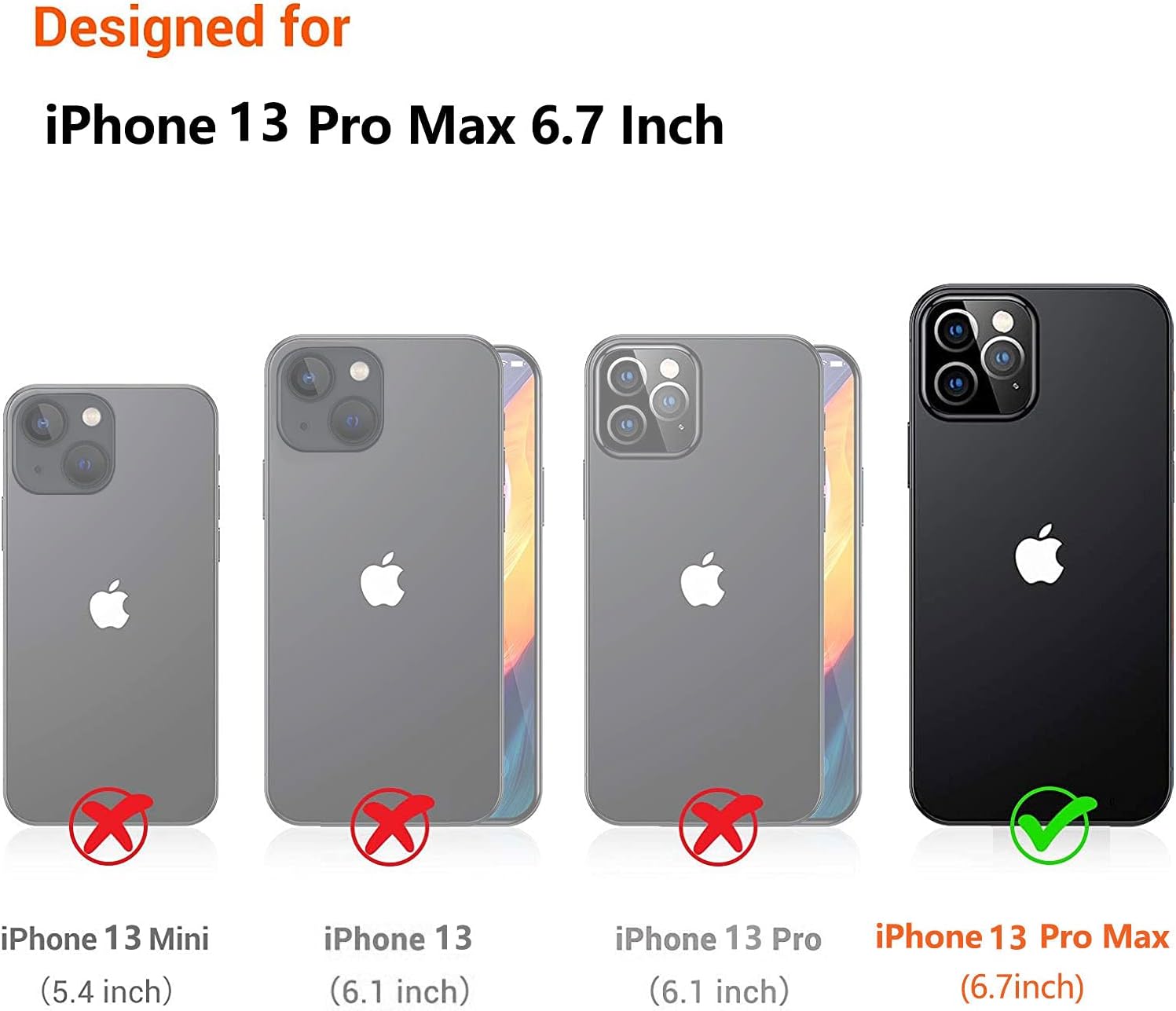 I-MGAE-IN-AR Phone Hard Case 6.7 inch Compatible with iPhone 13 Pro Max Case 2021 Release Slim Holographic Fade Star Women Girls, Hard PC Shockproof Protective Design - Image 5