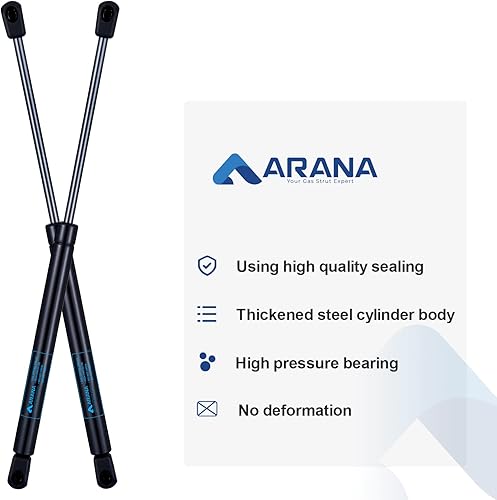 Miniatura 6 de ARANA C16-04154 - Puntales de gas de 15 pulgadas y 24 libras, para cubierta Snugtop, cubierta de cámper, piezas de repuesto para tapa de camión, 2