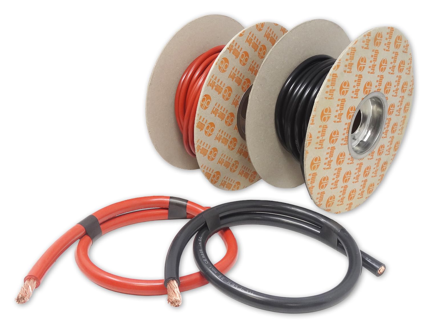 DBG Câble de batterie en PVC Hi-Flex | Noyau en cuivre pur de 20 mm² | 4 AWG | Fil d'alimentation flexible | Classé 135 A | Nombre élevé de brins pour un maximum de flexibilité | Options rouge et noir