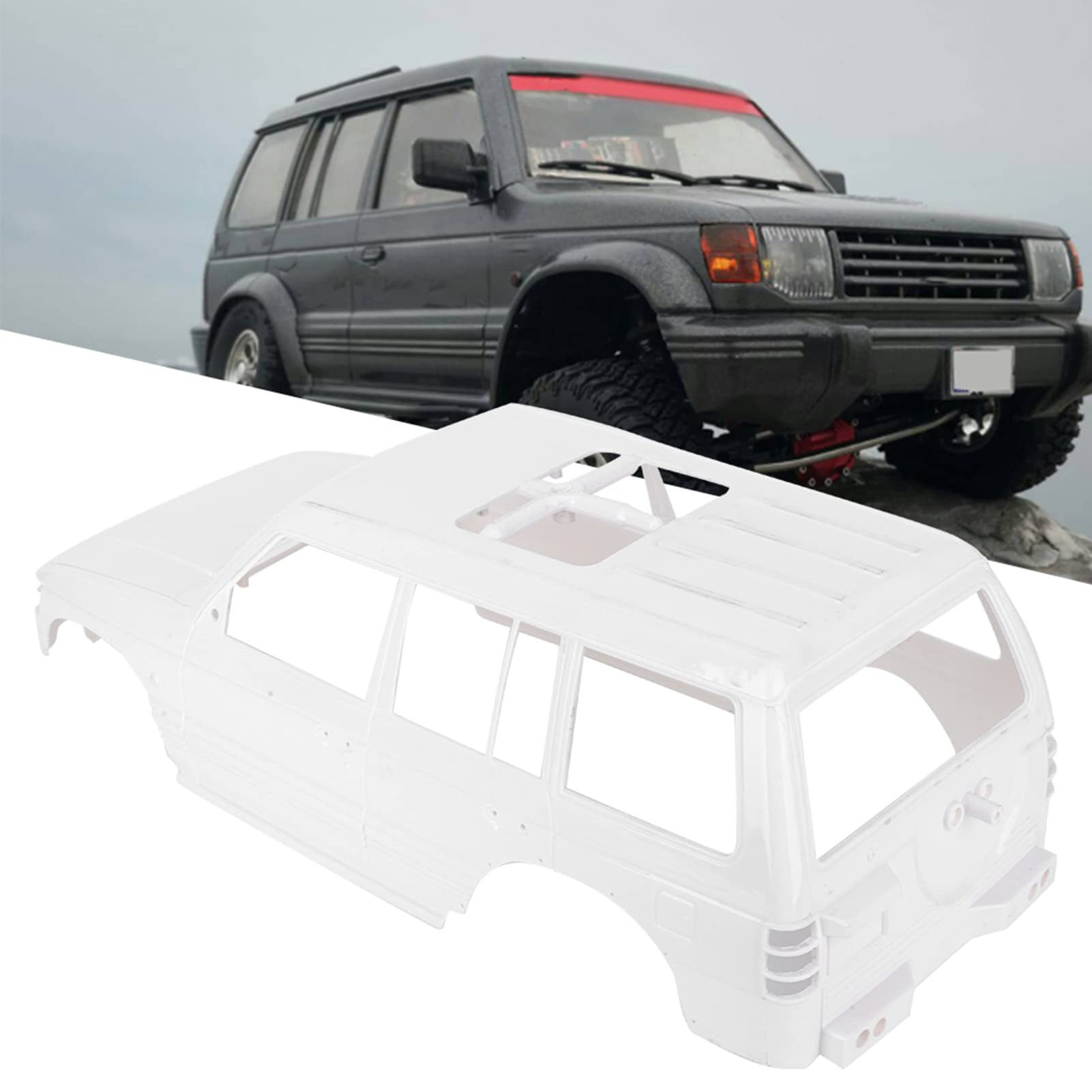 Zestaw karoserii RC o rozstawie osi 313 mm/12,3 cala, pasuje do samochodu Axial SCX10 II 90046 1/10 RC