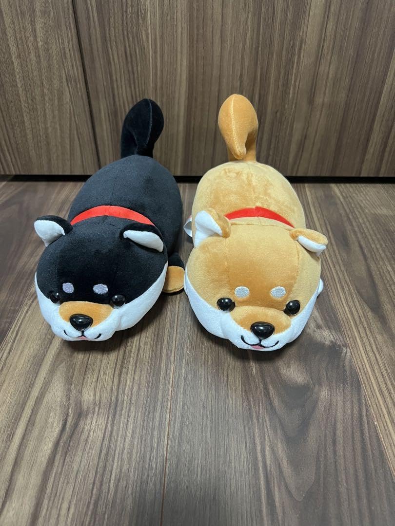 Amazon.co.jp ㈱CUTE ハッピーまめしば 豆柴 柴犬 ぬいぐるみ 2体  