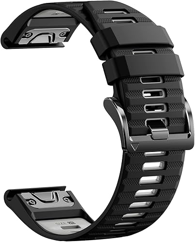 Miniatura 20 de Correas de reloj Quickfit de 22 mm para Garmin Fenix 8 47 mm/7/6/5, bandas deportivas de silicona compatibles con Garmin Fenix 8 Pro 47 mm/7 Pro/6