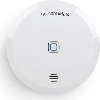 Homematic IP Smart Home Wassersensor, Wassermelder für zuverlässige Alarmierung per Sirene und Push-Benachrichtigung in der Smartphone-App bei Feuchtigkeit und Wasser, 160017A0