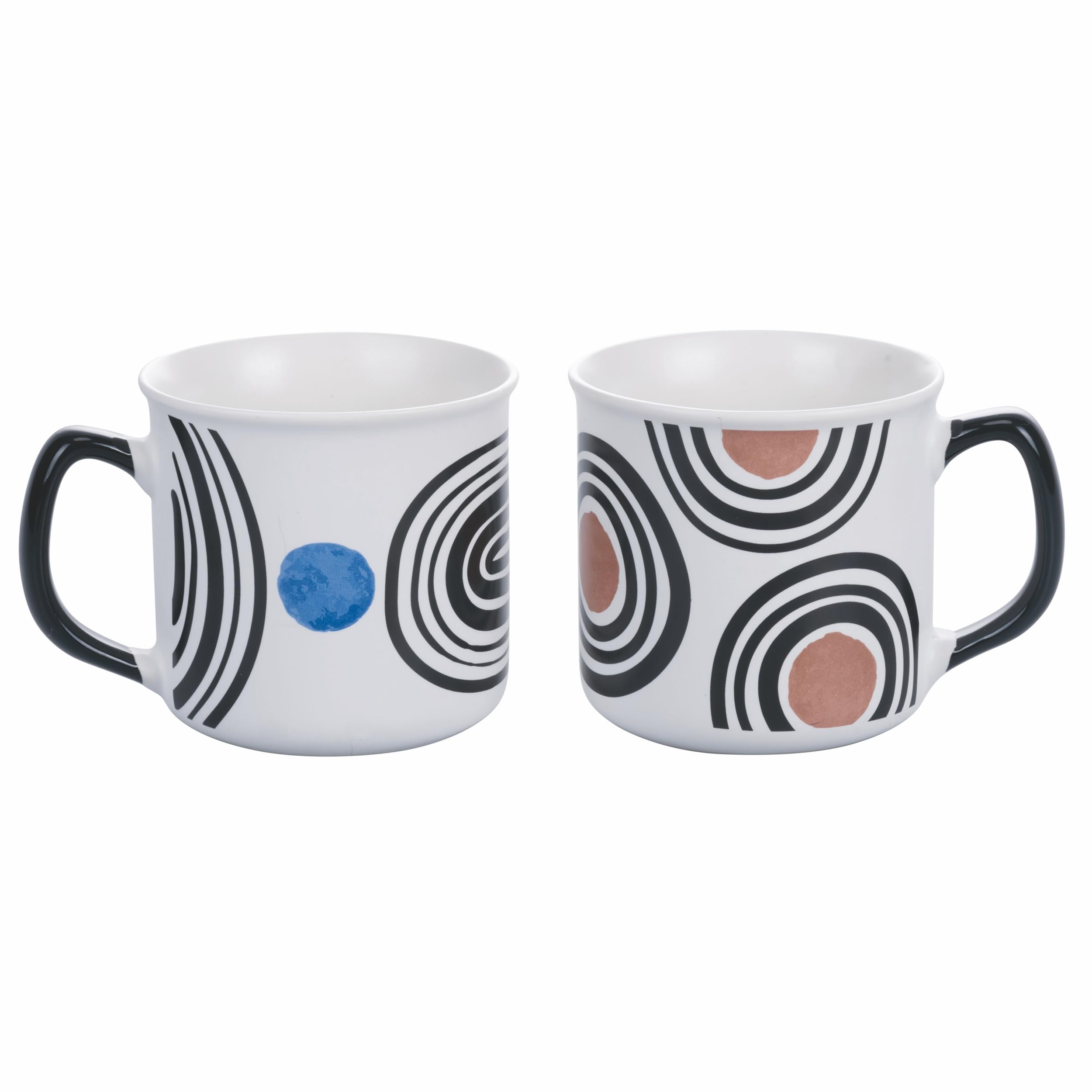 Villa d'Este Home Tivoli 1996 Set of 2 Porcelain Mug 380 ml Venice Lido Modern