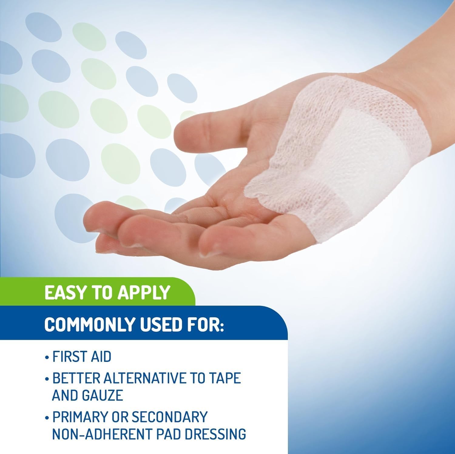 Euromed – 4 3/4x 2 3/4 in- Post-Operative Adhesive Island Wound Dressing, Suitable to Protect Wounds, Small Cuts, Abrasions and Tears (50 Pcs per Box)