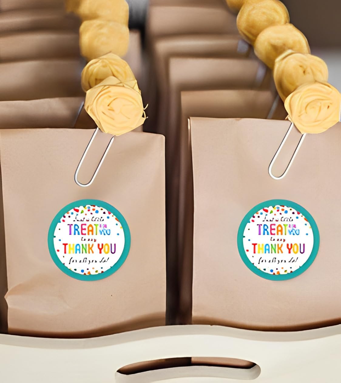 180 PCS Thank You for All You Do Stickers Appreciation Thank You Stickers 2 Inch Colorful Dots Just for You Sticker for Teachers Nurses Employees Mail Envelope Packaging Gift Wrapping Label Stickers - Image 6