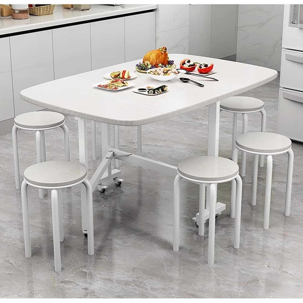 Table Salle À Manger Pliante Polyvalente Avec 6 Roulettes, Table Rectangulaire Extensible, Tables De Cuisine À Feuilles Tombantes, Pour Cuisine, Salon, Bureau, Terrasse, Fête(Color:Black,Size:120x80x7 Table Salle À Manger Pliante Polyvalente Avec 6 Roulettes, Table Rectangulaire Extensible, Tables De Cuisine À Feuilles Tombantes, Pour Cuisine, Salon, Bureau, Terrasse, Fête(Color:Black,Size:120x80x7