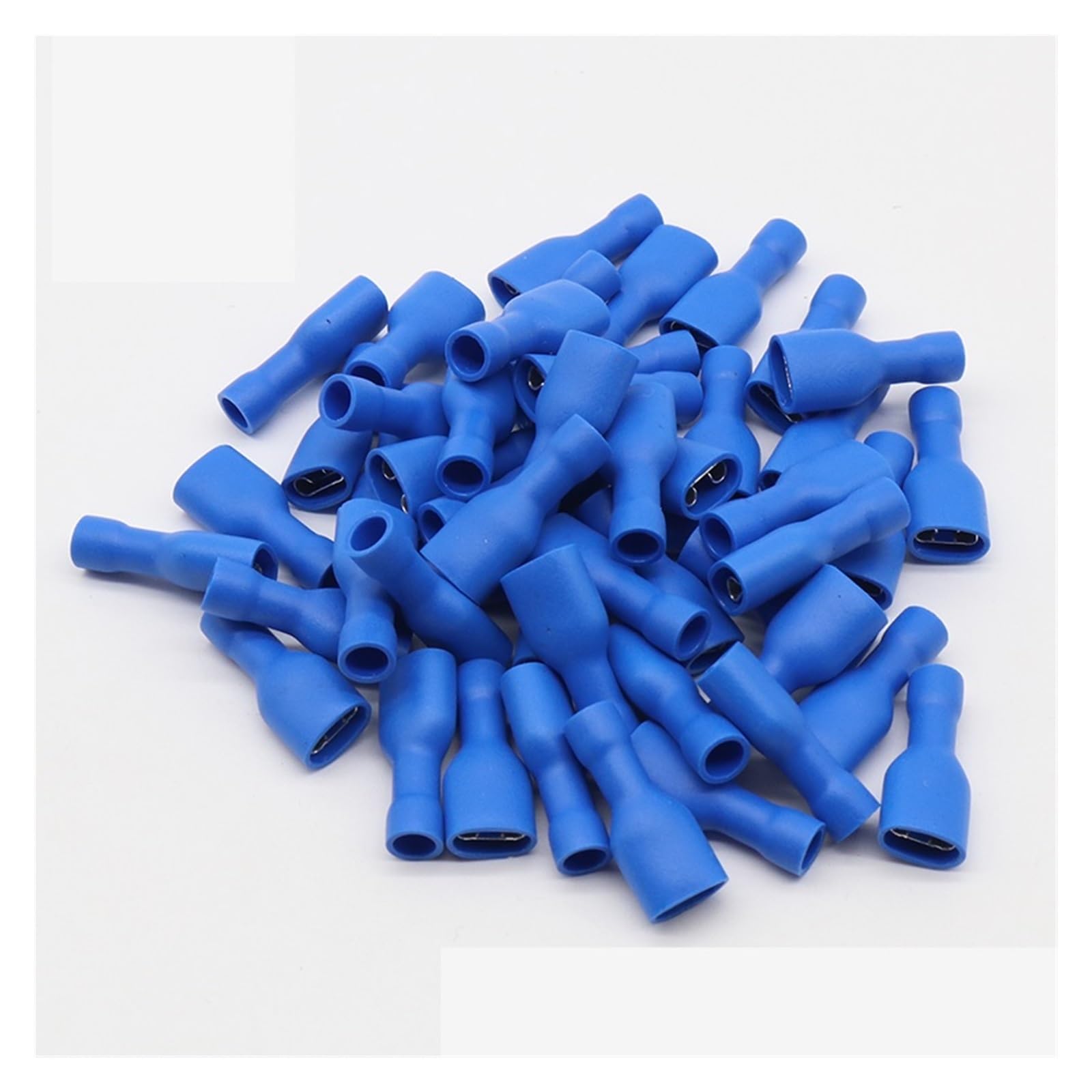 QMKADFQXF FDFD2-250 FDFD2.5-250 Female Insulated Electrical Crimp Terminal for 1.5-2.5mm2 Connectors Cable Wire Connector 100PCS/Pack FDFD