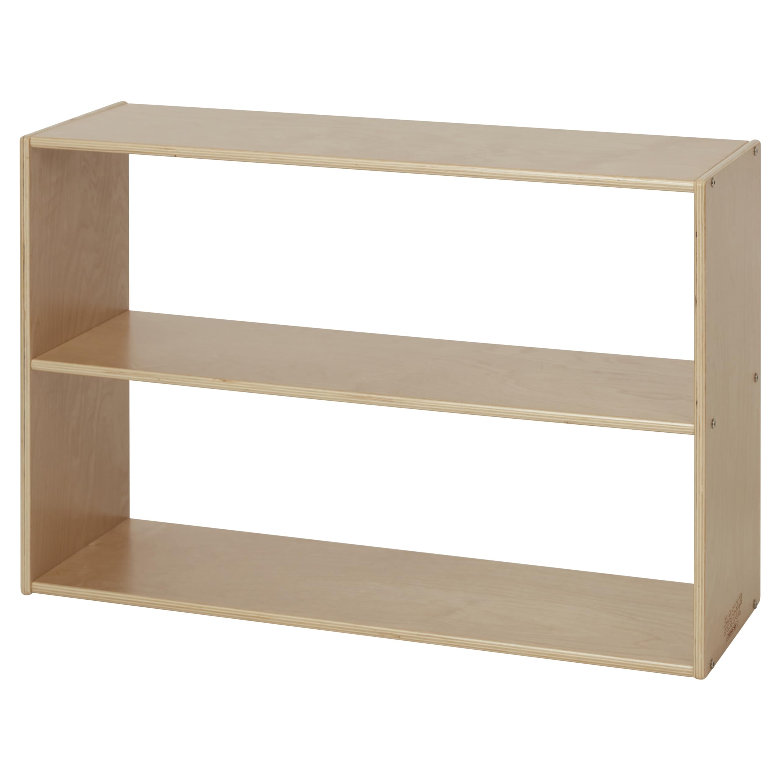 Back2School Express Sleekline 2-Shelf Double-Sided Storage Cabinet, 24" H, Book Shelf, Natural