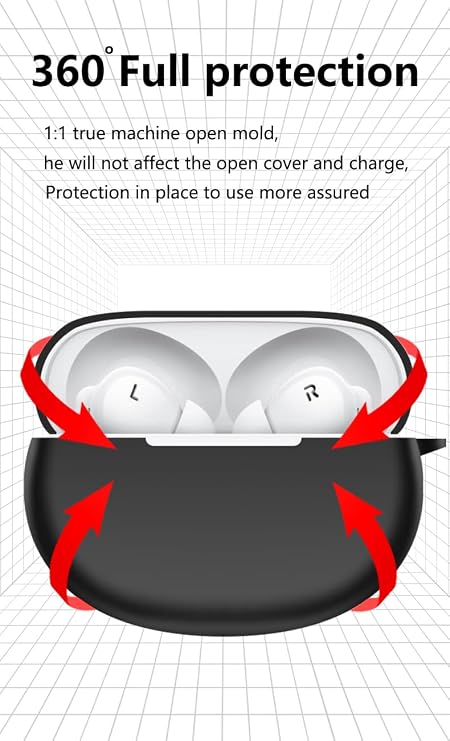Compatible with Enco Air4 Liquid Silicone Protective Cover, Light and Thin, Anti-Fall, Comfortable Feel, Multiple Colors (+)