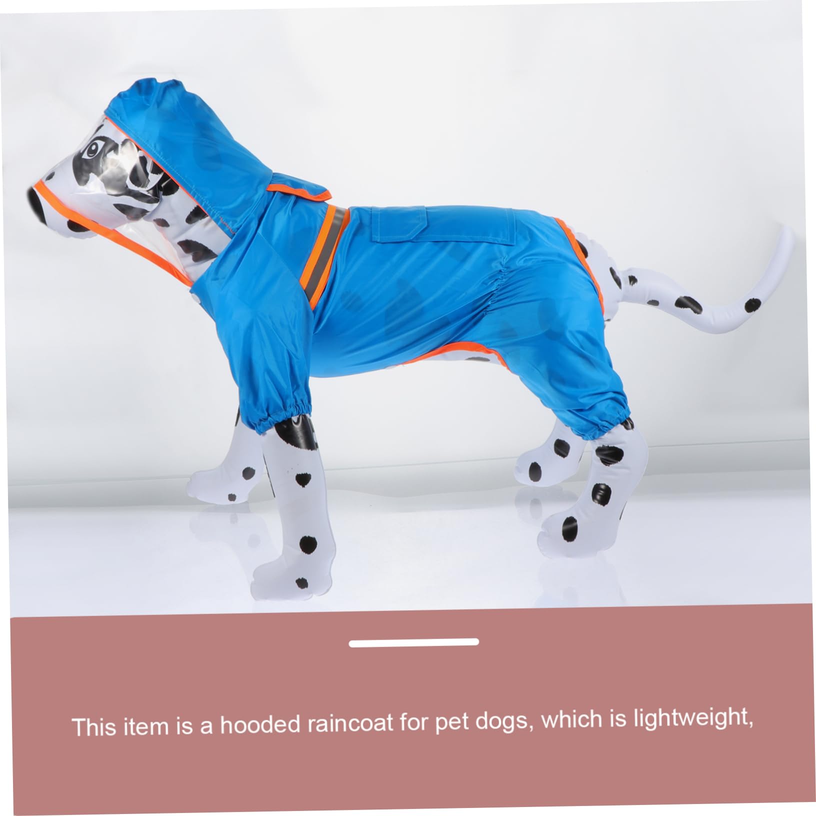 ibasenice Pet Raincoat Doggy Poncho Coats Coverage Raincoat for Dogs Medium Dachshund Raincoat with Hood Puppy Clothes Raincoat for Pet Adult Waterproof Dog Rain Coat Tags Reflective