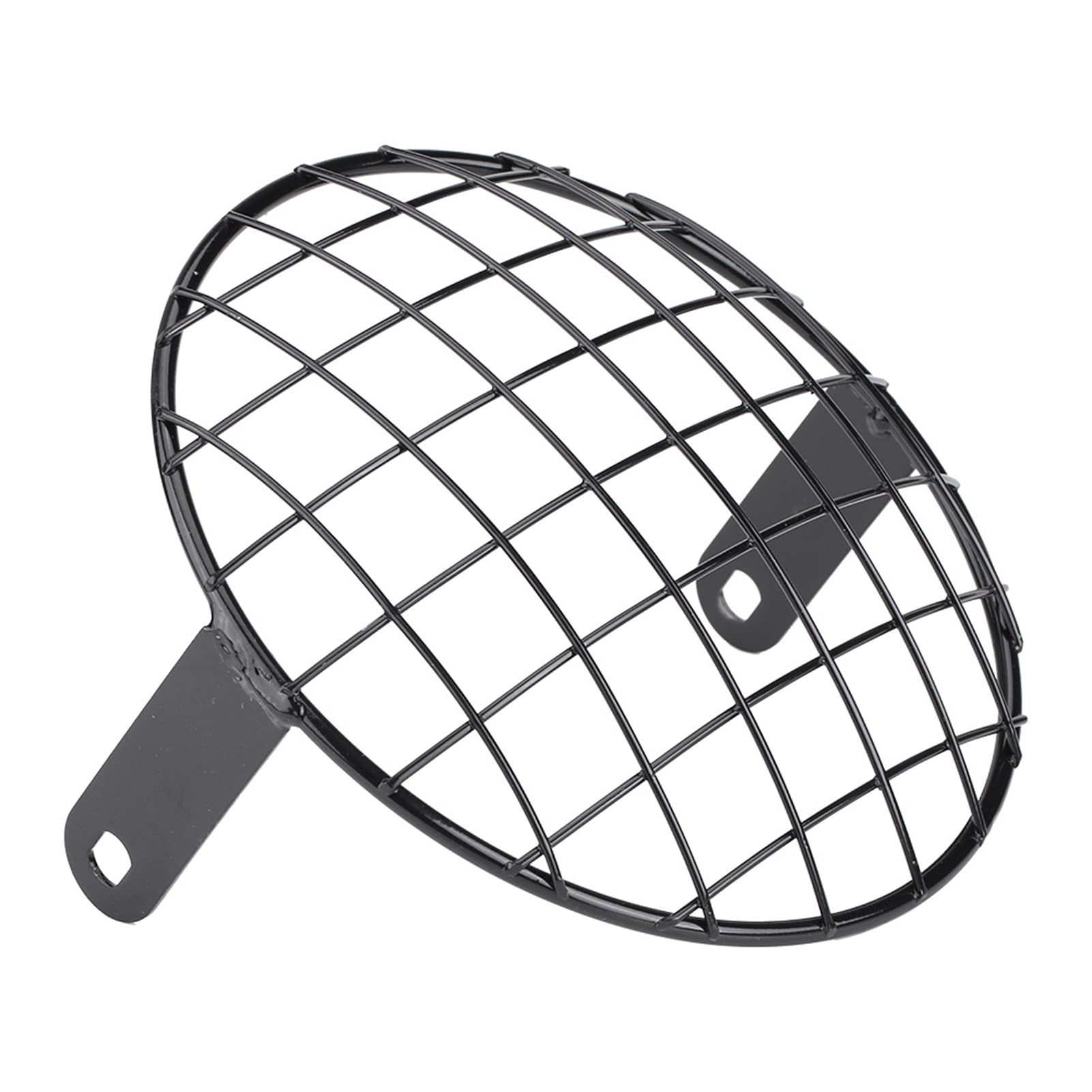 Walfront Griglia in Rete per Faro Moto, Protezione Robusta, Facile da Installare, Misura Universale da 8 Pollici per Moto d'epoca (BLACK)