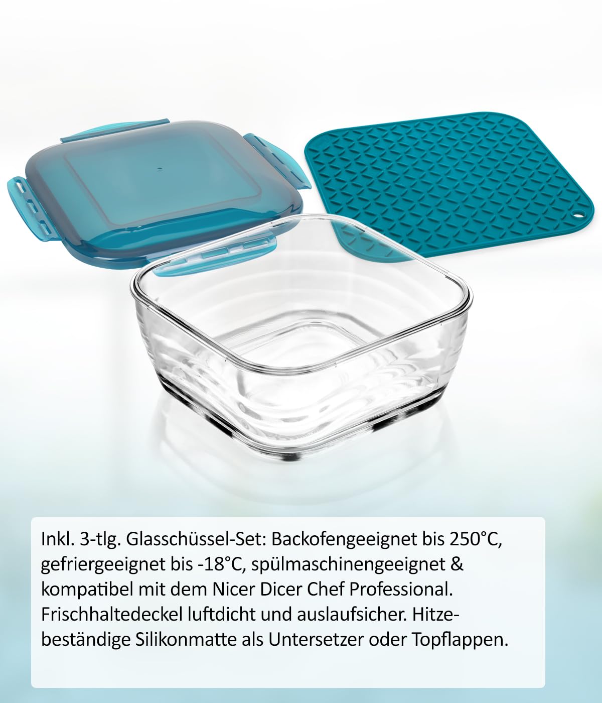 Genius Nicer Dicer Chef 37-teilig Gemüseschneider-Set Inkl. 3 In 1 Siebschuessel A81893 Genius