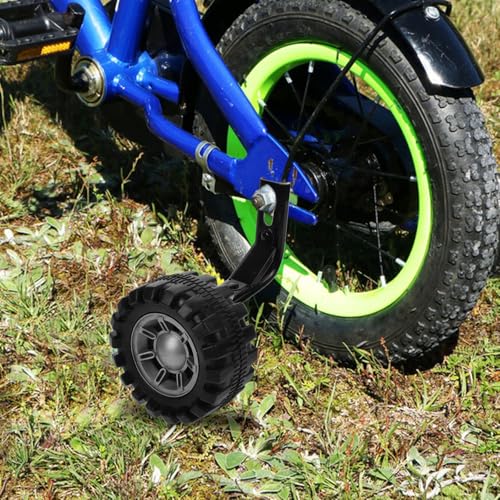 Ruedas de Entrenamiento para Bicicleta de 12 pulgadas con Soportes Metálicos Negros, Ajuste Universal para Niños y Soporte de Equilibrio, 1 Par para Seguridad en el Ciclismo miniatura 5