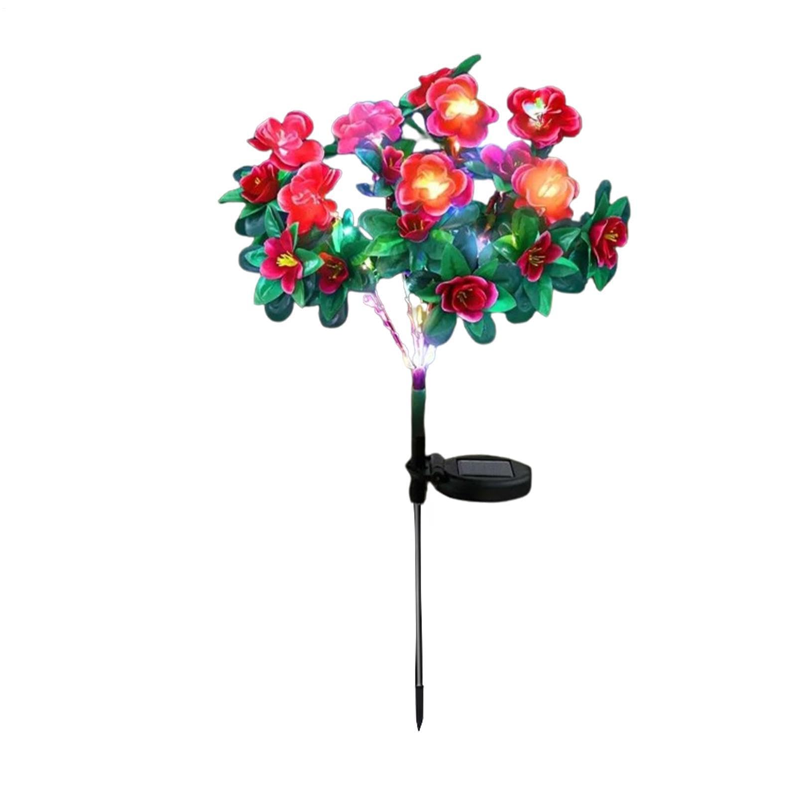Luces de jardín impermeables tipo azalea para iluminar exteriores oscuros sin cables 8