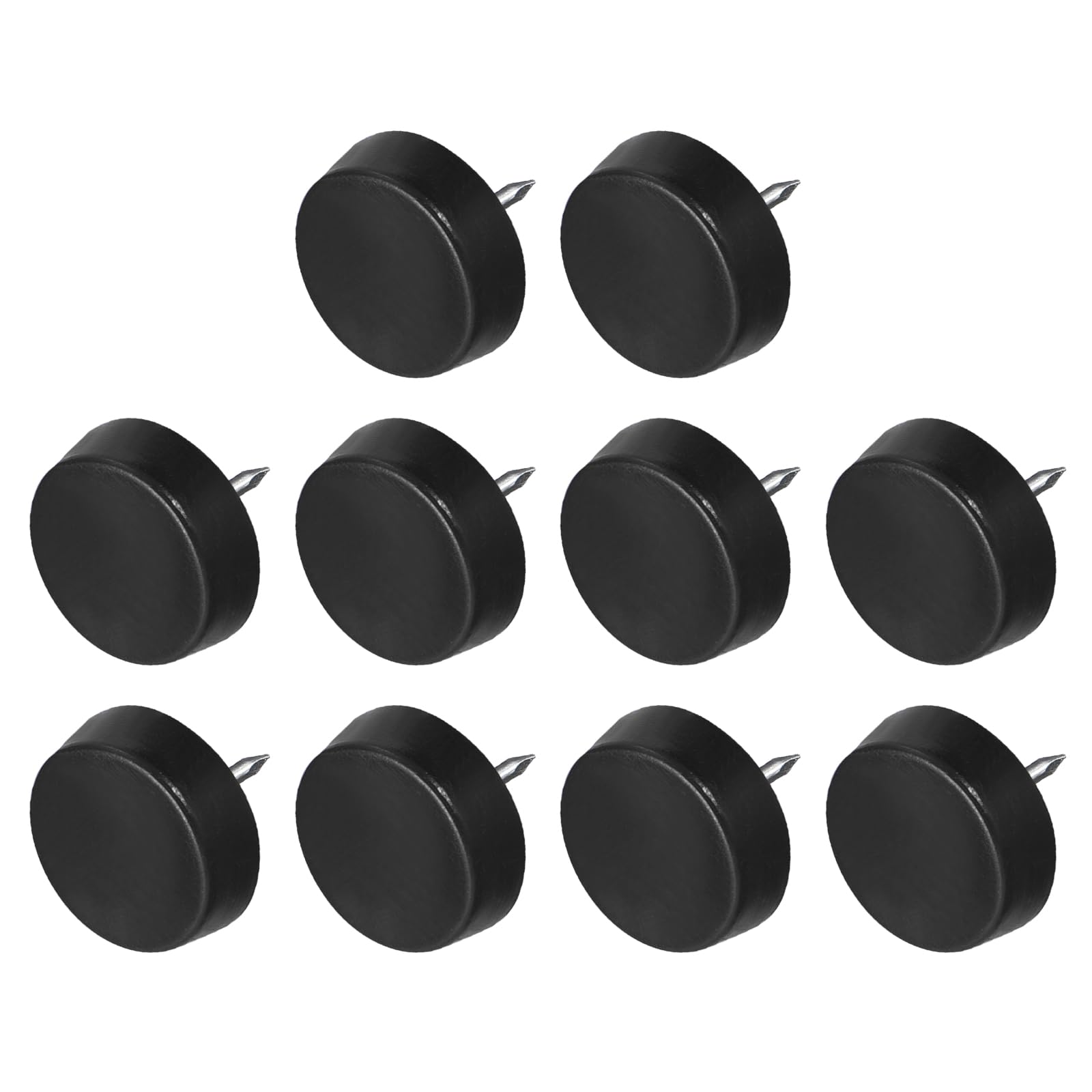 METALLIXITY Furniture Feet Nail (16mm/0.6in) 100Pcs, Plastic Round Chair Glides Sliders