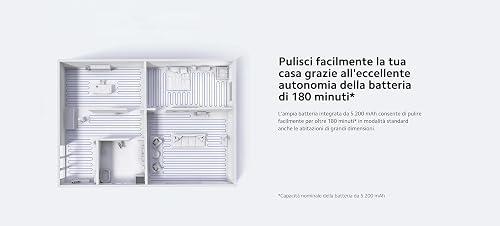 Xiaomi Robot Vacuum X10, Aspirapolvere Lavapavimenti con Svuotamento Automatico Polvere, Aspirazione 4.000Pa, Peli Animali, Batteria 5200mAh, Navigazione LiDAR, Mappatura Personalizzata, Controllo APP - 8