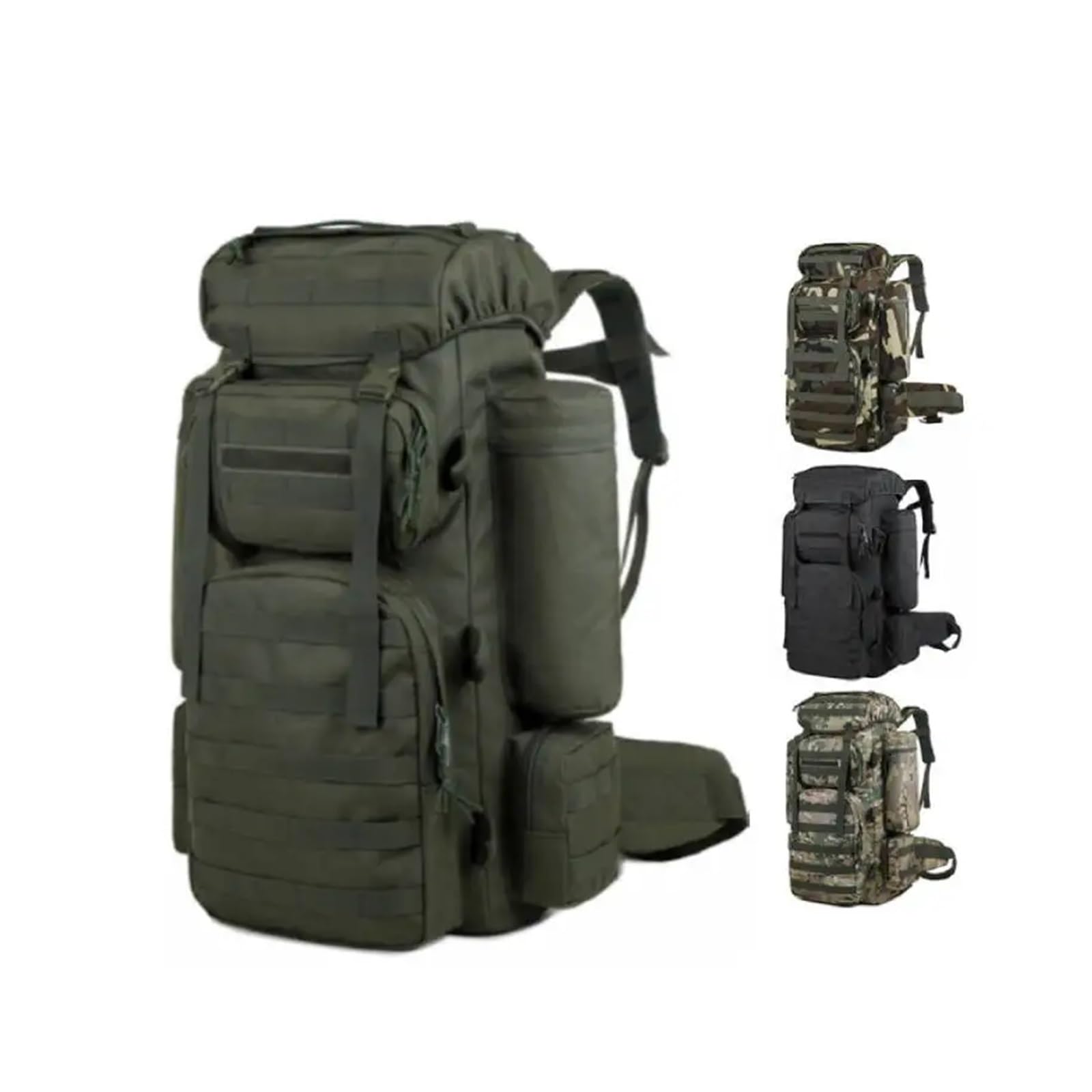 Mochila grande for hombre, escalada, montañismo, senderismo(Army Green)