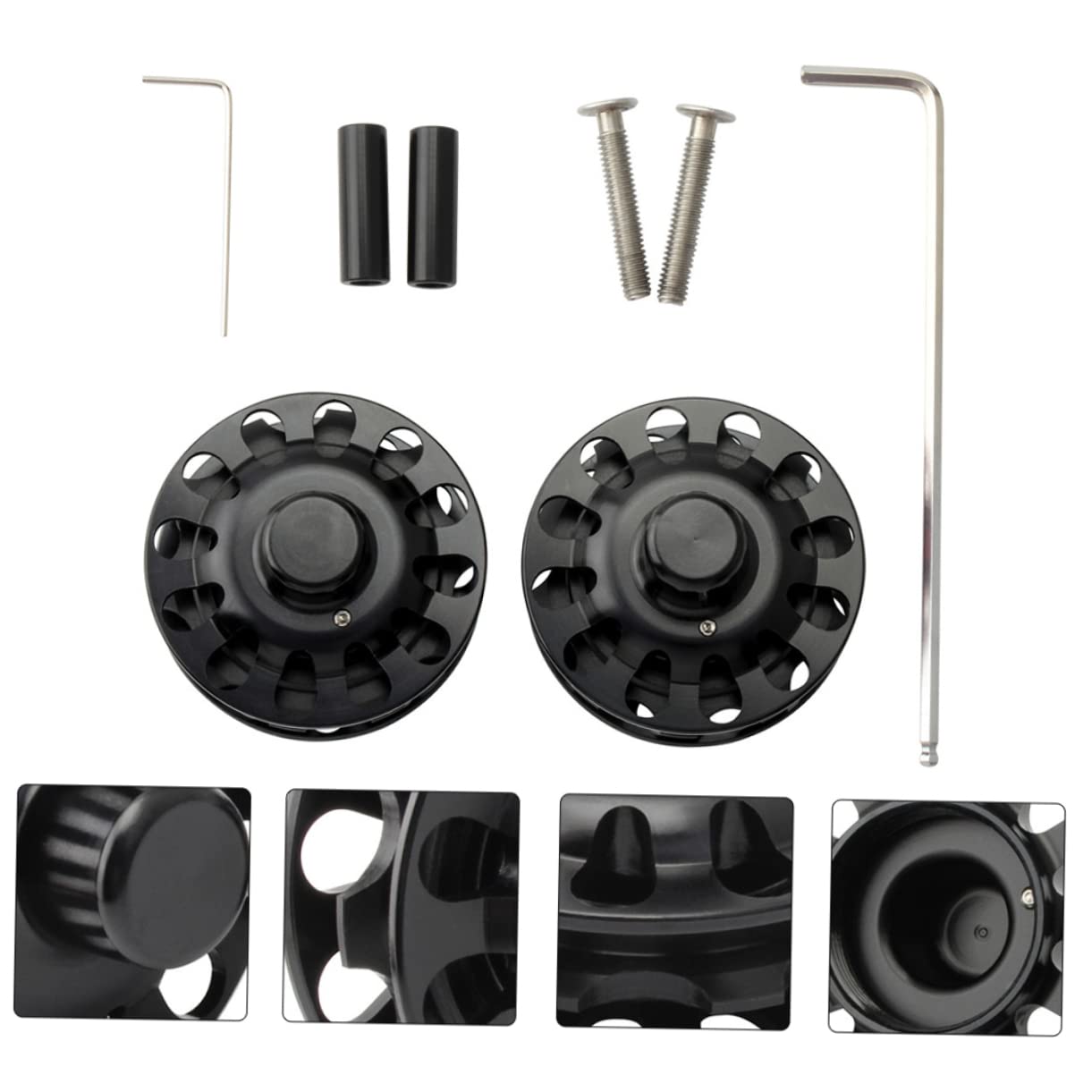 BESTonZON 1 Set Folding Bike Chain Tensioner Guide Wheel Durable Compatible with Brompton Supports Single to Speed Easy Assembly Stable Performance