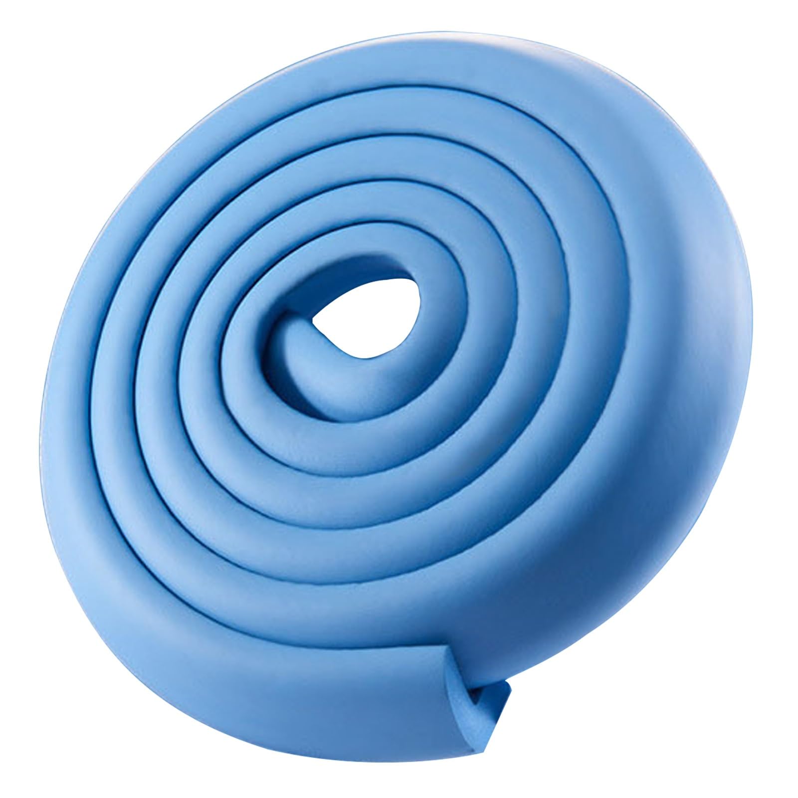 Protectores de esquina de espuma de 6.5 pies – Protectores de bordes en forma de L para muebles y mesas a prueba de bebés, color azul, 2 m, parachoques suave para seguridad infantil y protección del