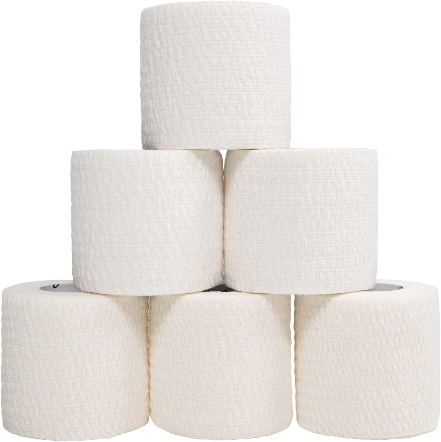 Weightlifting Tape, Stretch Sports Tape for Wrist and Hand Use, 6 Rolls, White