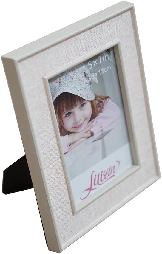 Lilian Yellowish White Knitted Pattern Display 8x10 Desk/Wall Photo Frame - Wall Mounting Material Included(3-Pack)