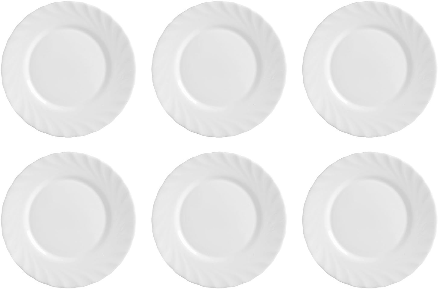 Luminarc Trianon Side Plate Plates ', diameter 19.5 cm, opal glass, white (Pack of 6)