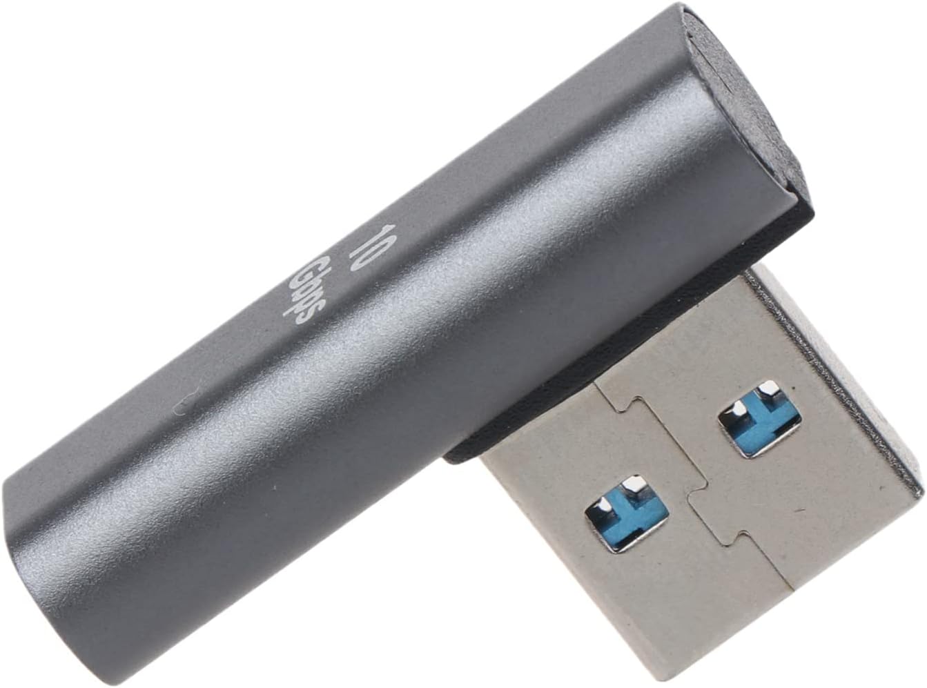 10Gbps USB Female to Type a Male Adapter 90 Degree L-Shape Connector Hub Converter for Laptop Desktop Charging and Fast Data Transfer Block